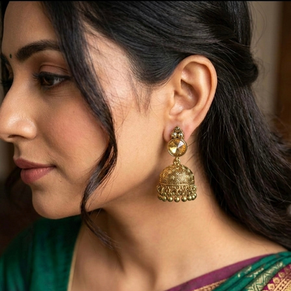 Mehendi Jumkha Earrings E1264