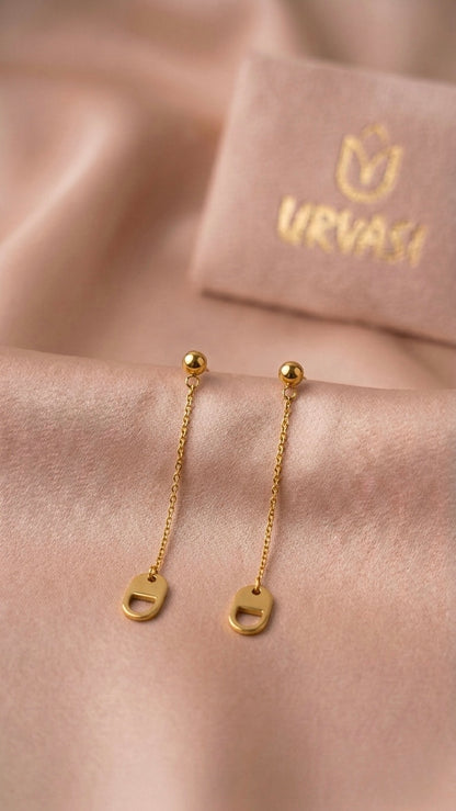 Golden Treasure Dangler Earrings E1041