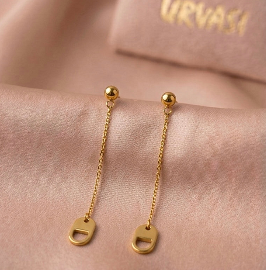 Golden Treasure Dangler Earrings E1041