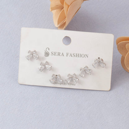 Stud Earrings E274 (Set of 3 )