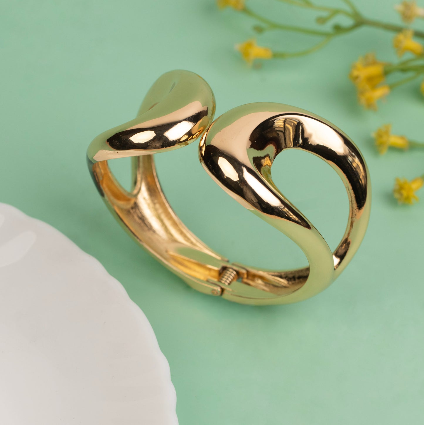 Cuff Bangle B523[Anti Tarnished]