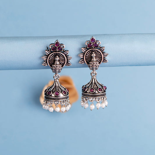 Oxidised Earrings E689