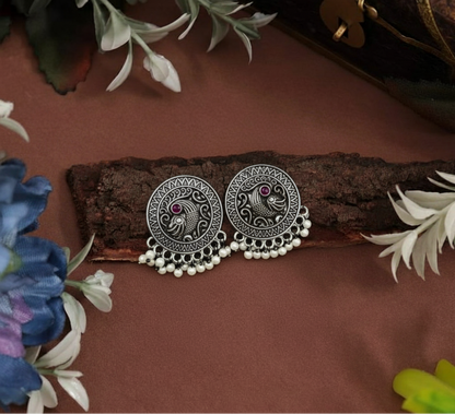 Oxidised Earrings E178