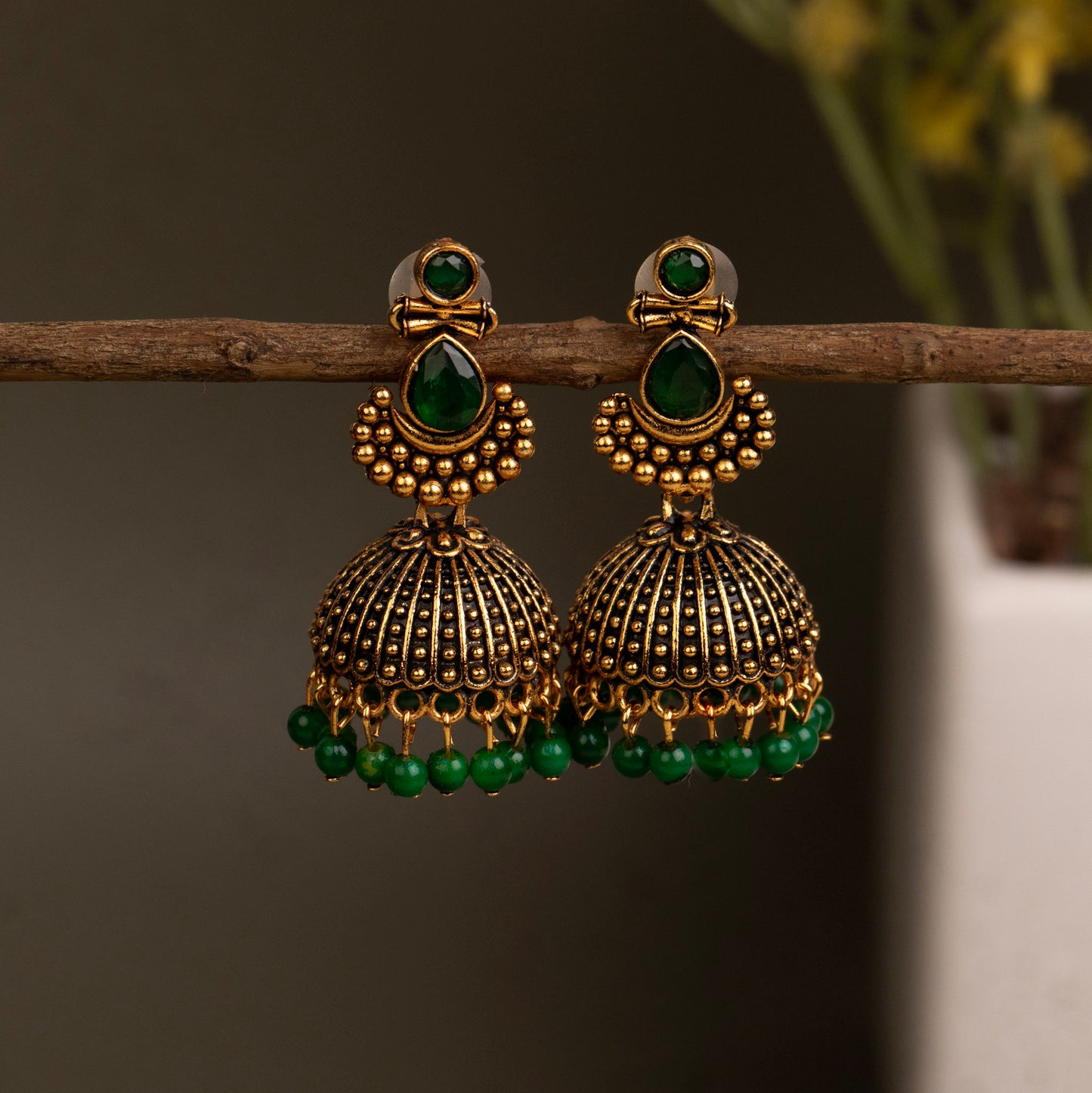 Oxidised Earrings E254