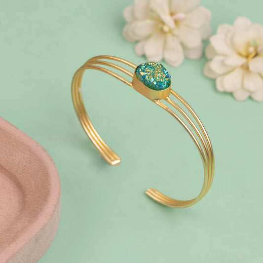 Cuff Bangle B531[Gem Stone]