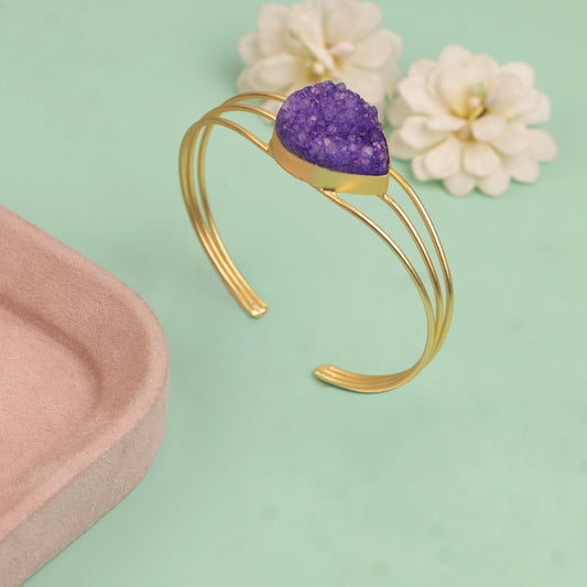 Cuff Bangle B529[Gem Stone]