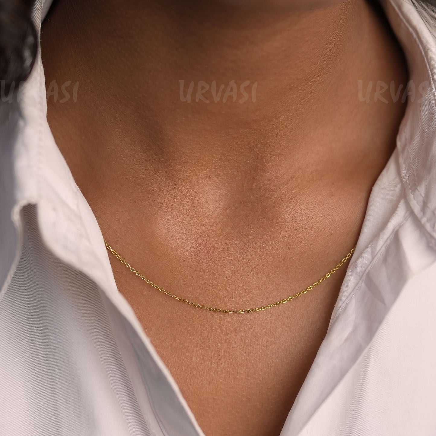 Gold-Toned Minimal Simple Chain SC349