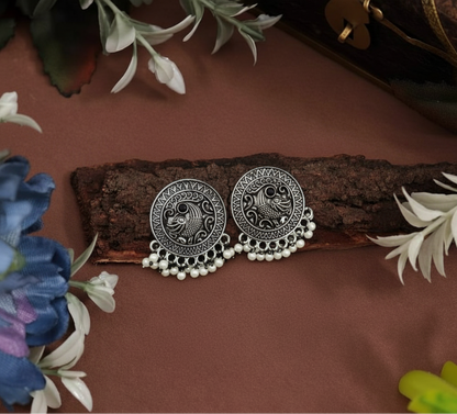 Oxidised Earrings E178