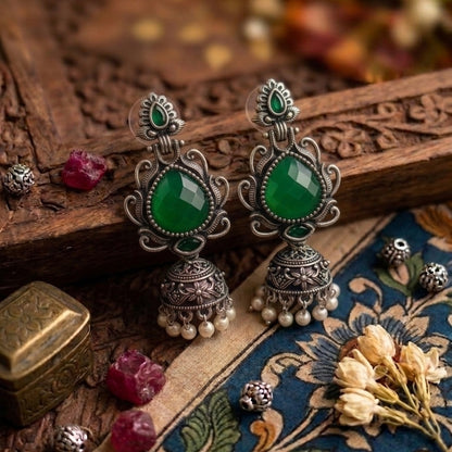 Oxidised Earrings E1175