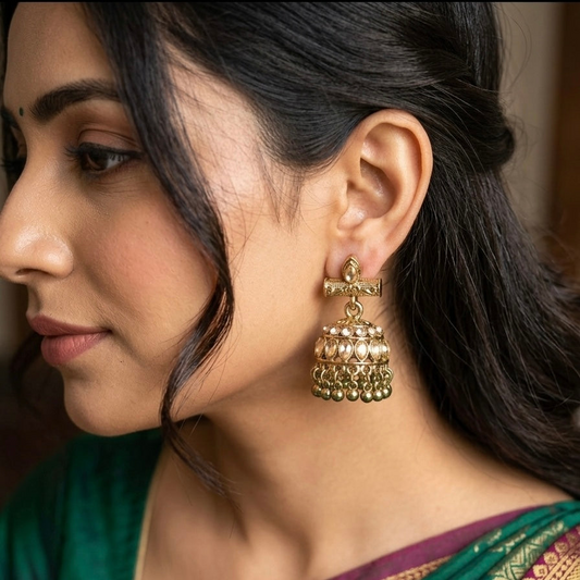 Mehendi Jumkha Earrings E1268