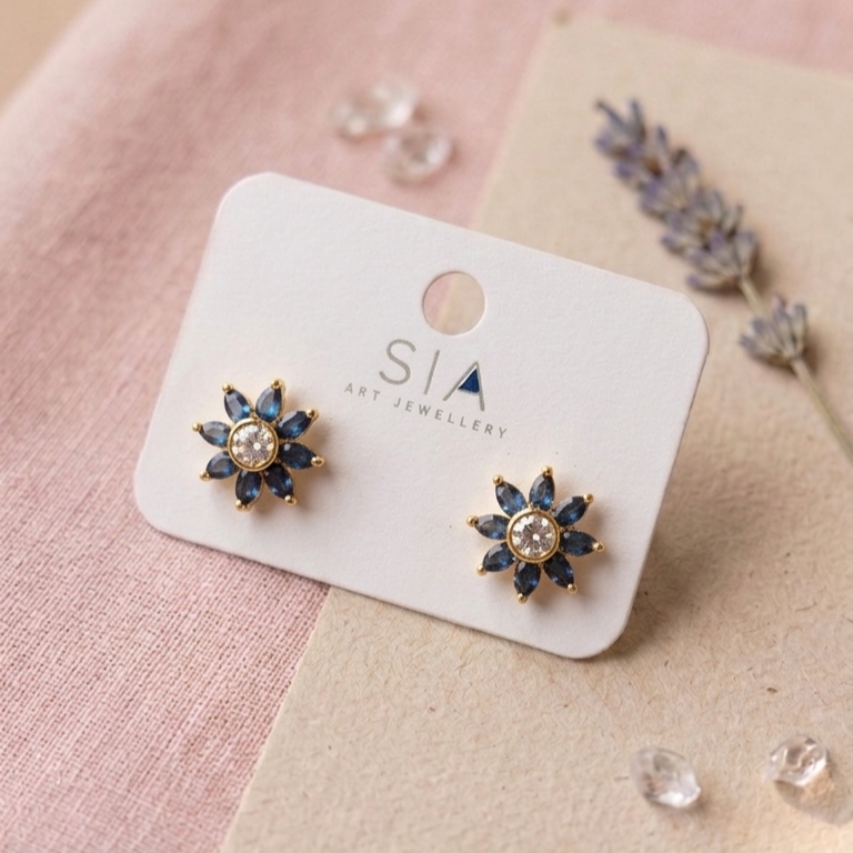 Navaratna Stud Earrings E1078