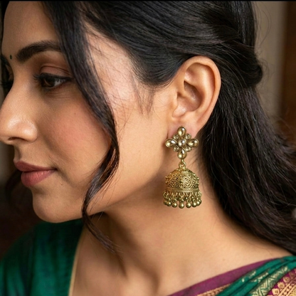 Mehendi Jumkha Earrings E1265