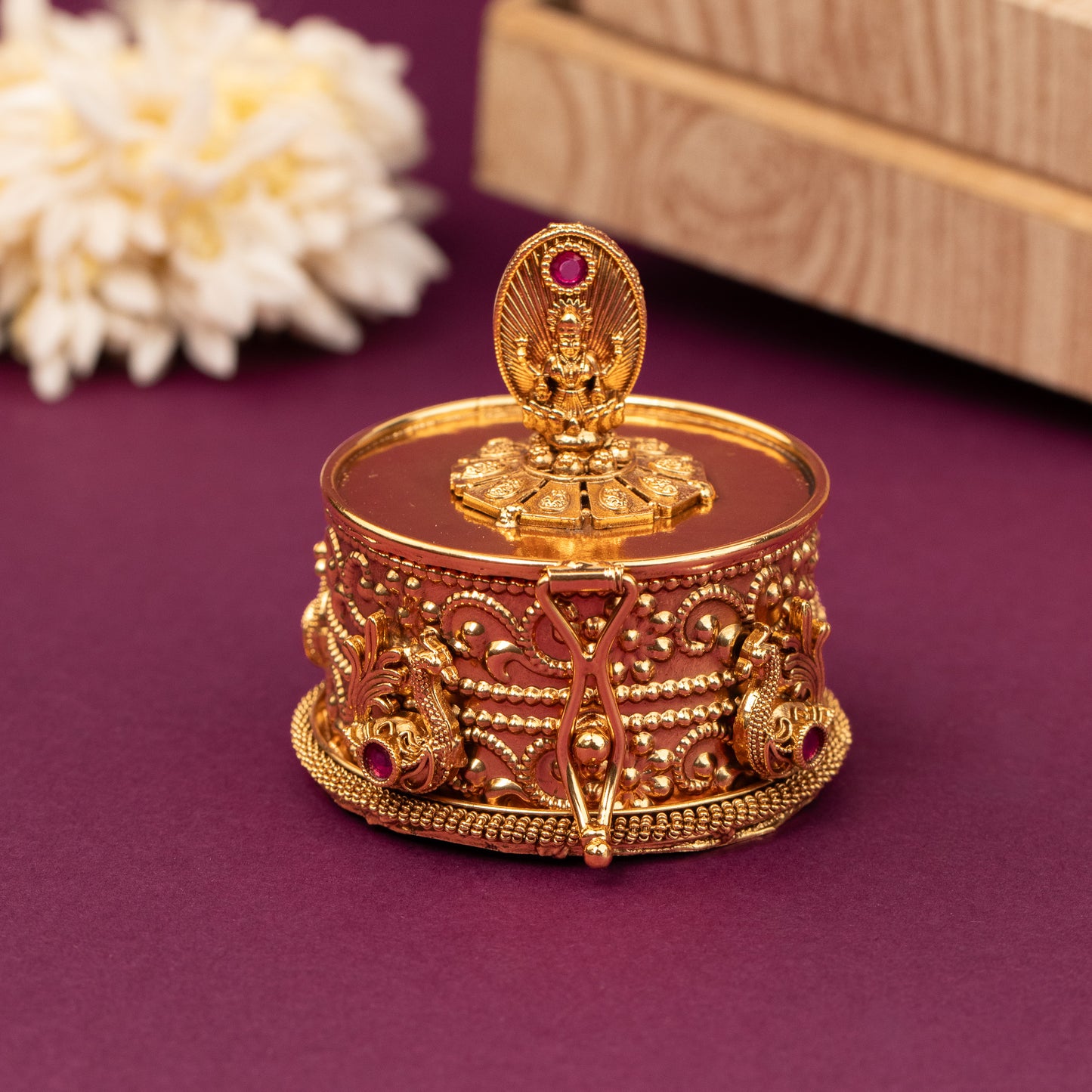 Premium Antique Kumkum box KB18