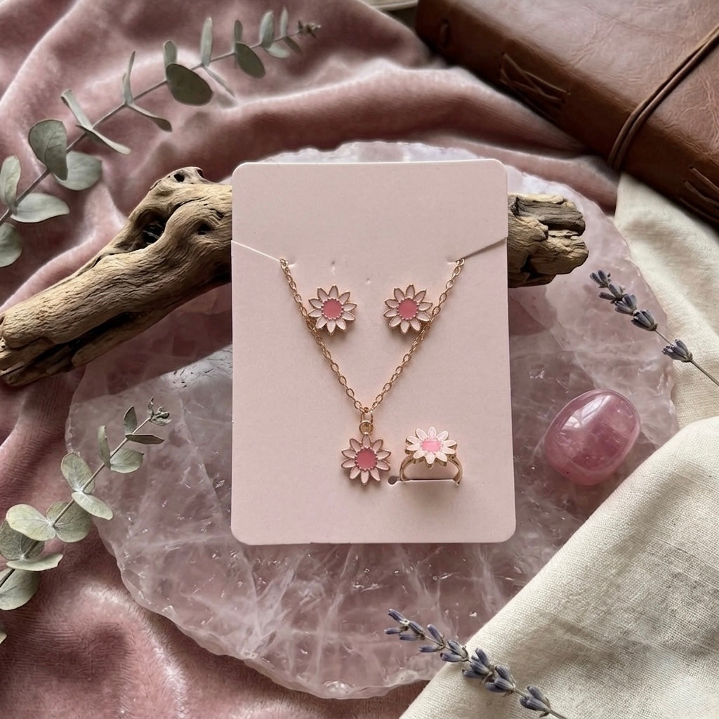 Simple chain SC327 [Kids Charm Chain+Stud+Ring]