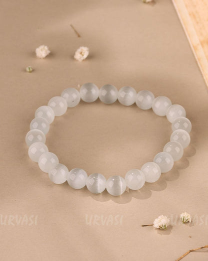 Hand-made Abdomen Chalcedony Lace agate Bracelet BR130