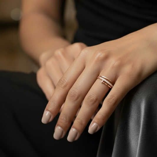 Finger Ring FR22[Rose Gold]