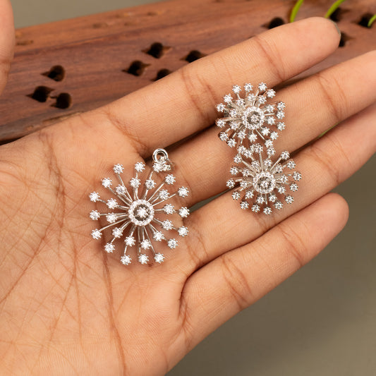 AD Pendant With Stud Earrings E1331