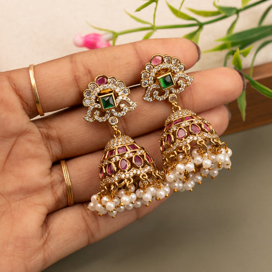 Antique Gold Plated Earrings E1363