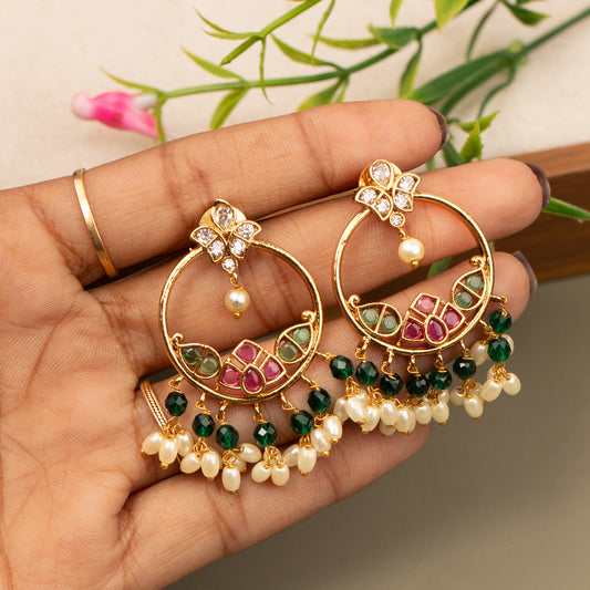 Antique Gold Plated Earrings E1367