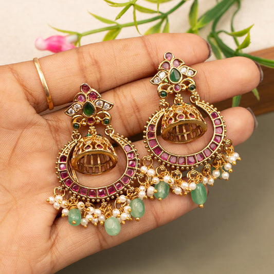 Antique Gold Plated Earrings E1360