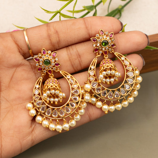 Antique Gold Plated Earrings E1364
