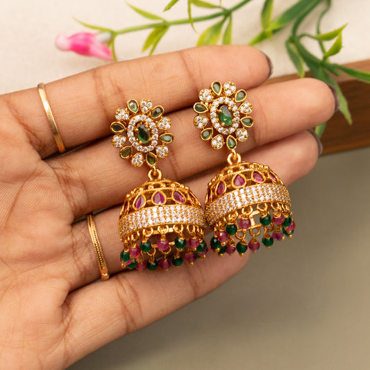 Antique Gold Plated Earrings E1359