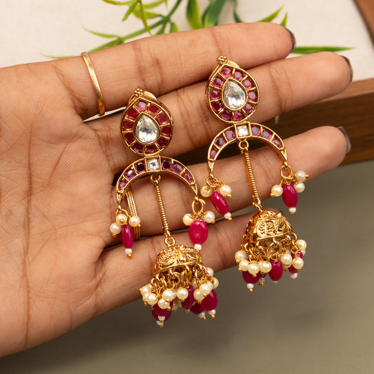 Antique Gold Plated Earrings E1357