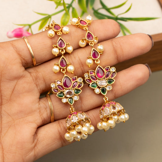 Antique Gold Plated Earrings E1368