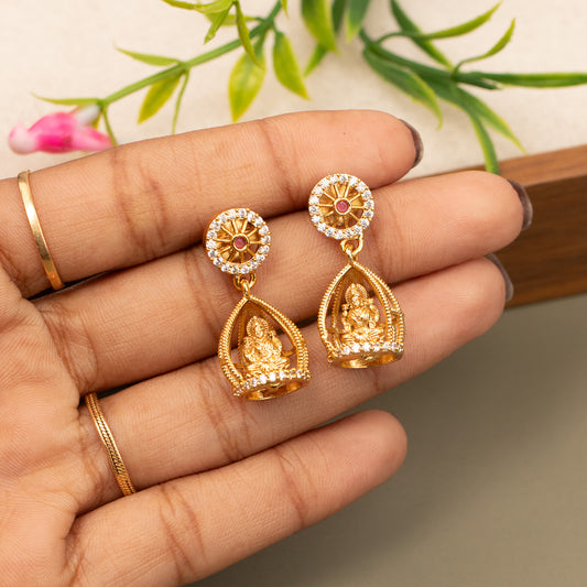 Antique Gold Plated Earrings E1352