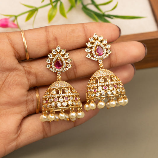 Antique Gold Plated Earrings E1355