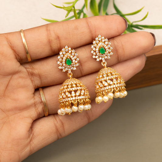 Antique Gold Plated Earrings E1358