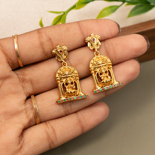 Antique Gold Plated Earrings E1356
