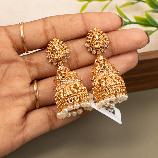 Antique Gold Plated Earrings E1353