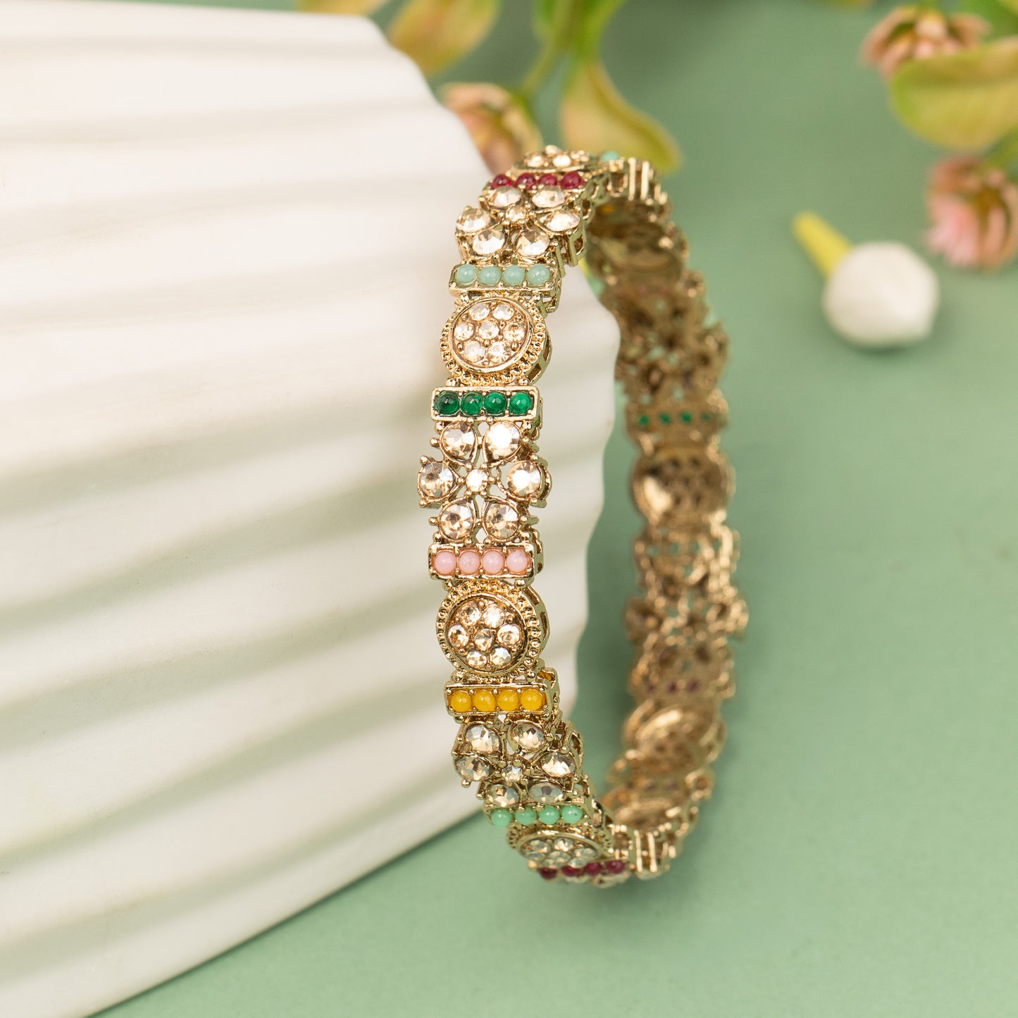 Rubans Gold-Plated Bangles B635