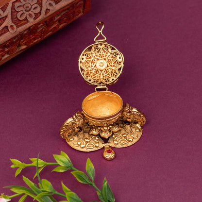 Premium Antique Kumkum box KB17