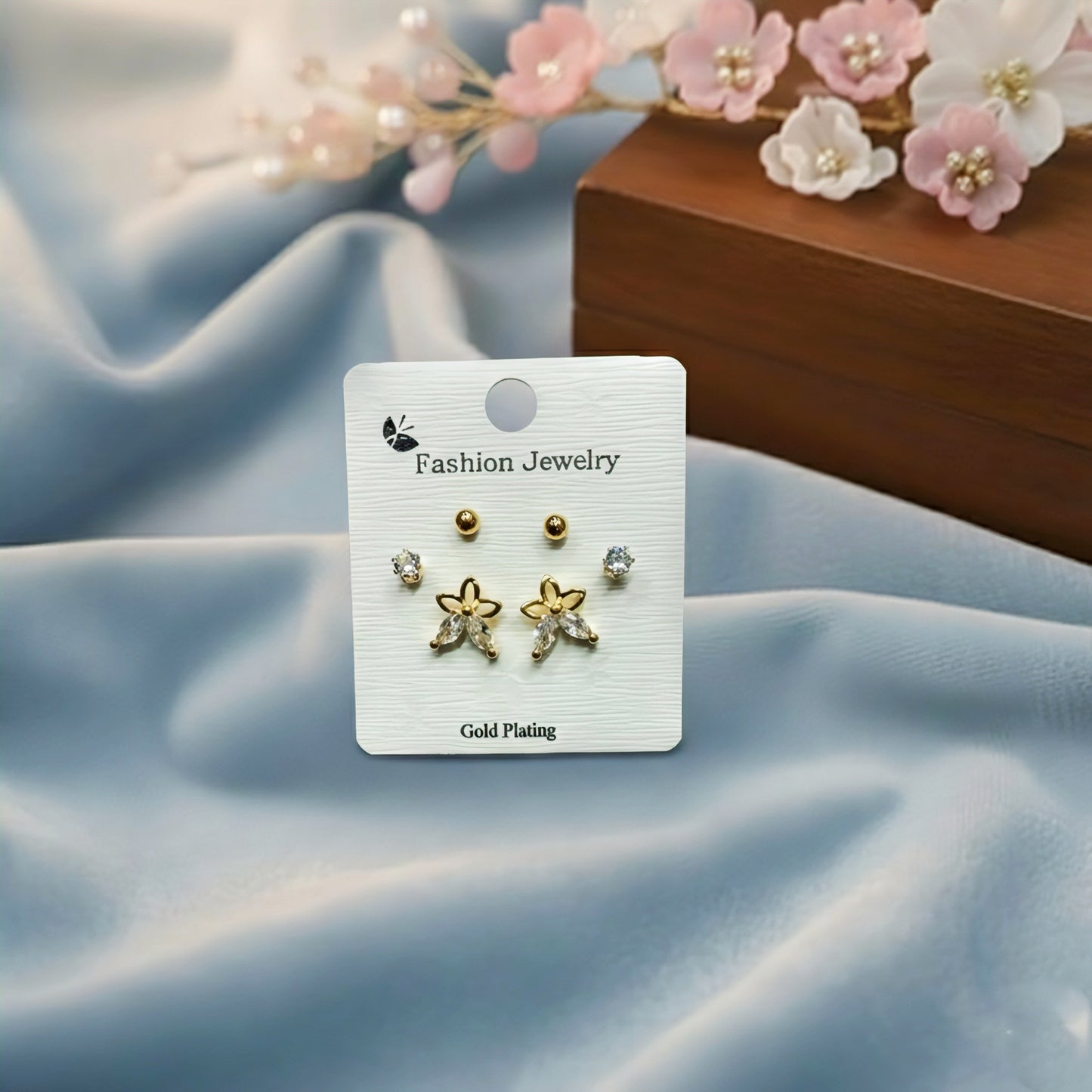 Stud Earrings E287 (Set of 3)