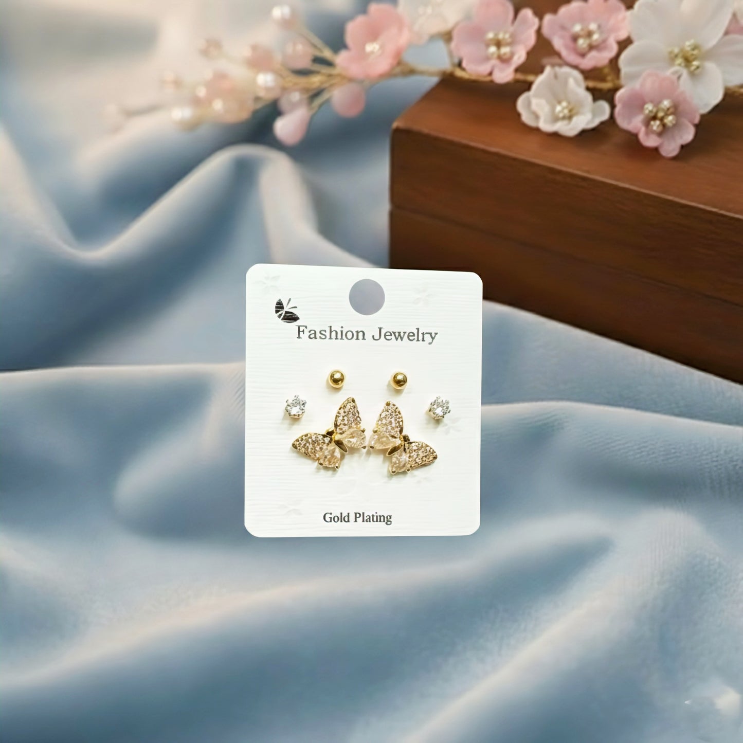 Stud Earrings E285 (Set of 3)