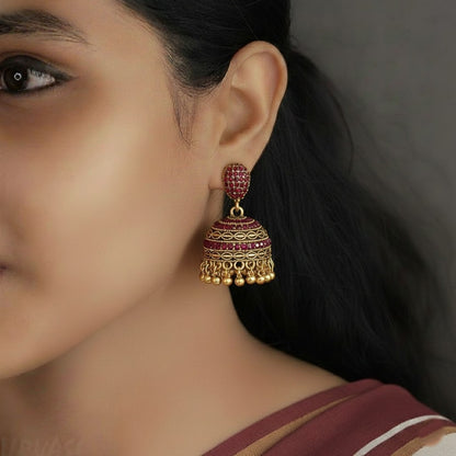 Oxidised Earrings E403