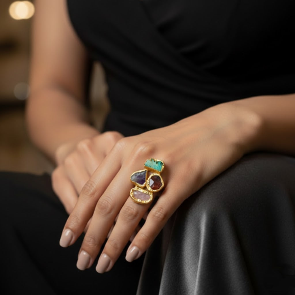 Finger Ring FR29[Gem Stone]