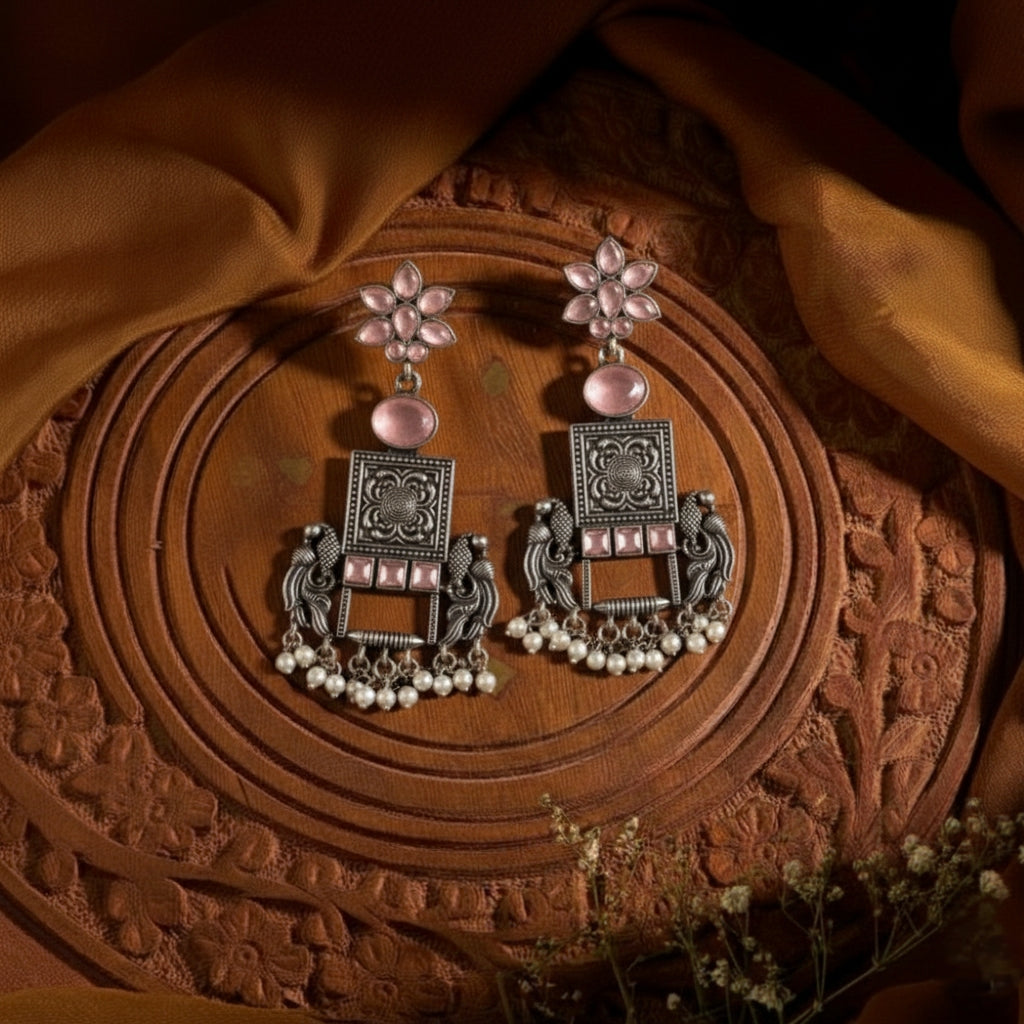 Oxidised Earrings E763