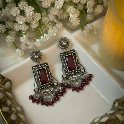 Oxidised Earrings E782