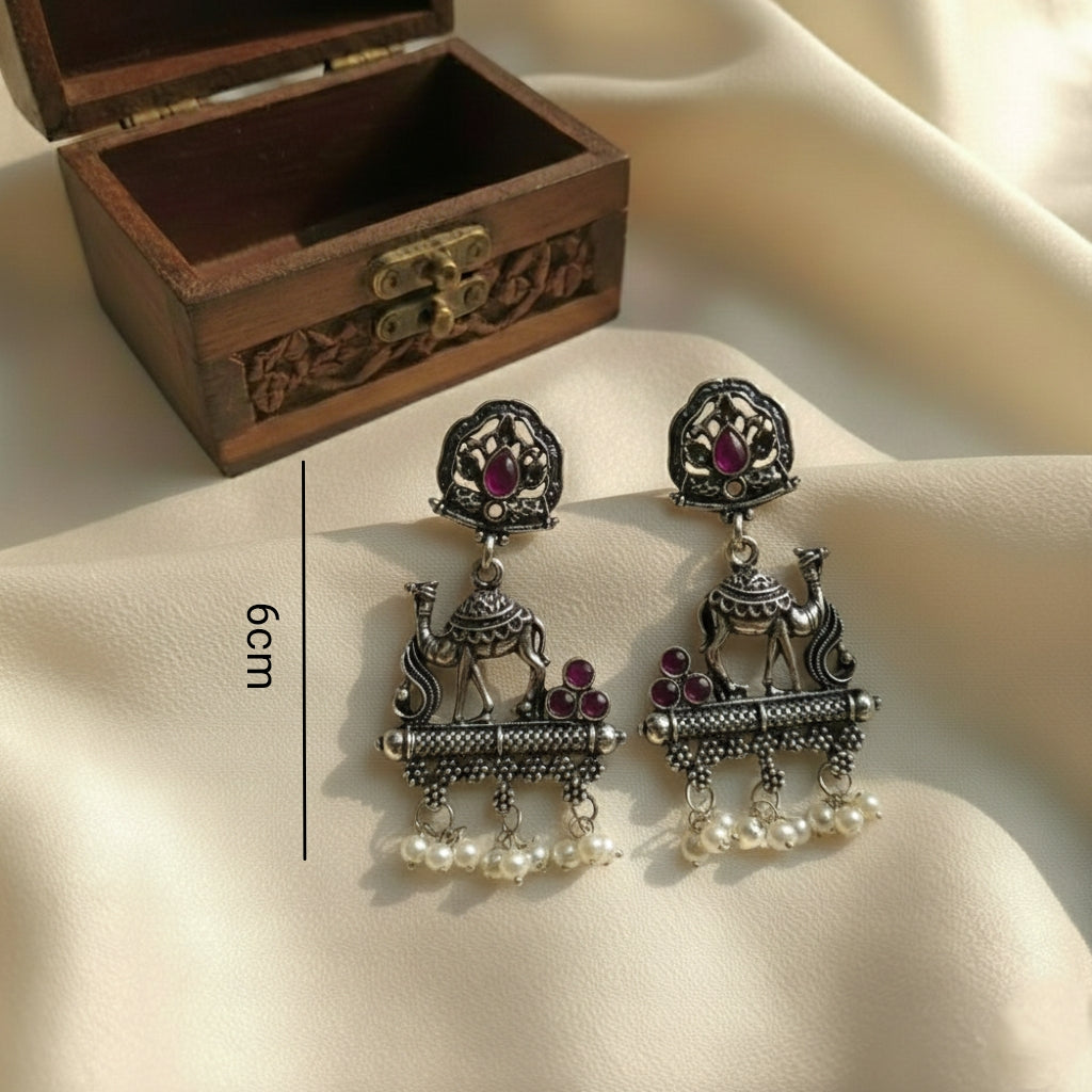 Oxidised Earrings E781