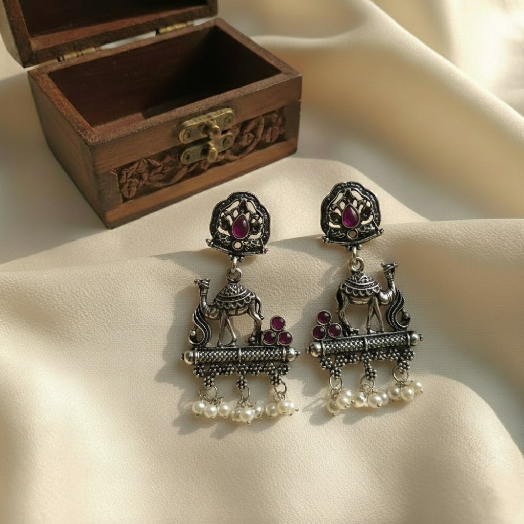 Oxidised Earrings E781