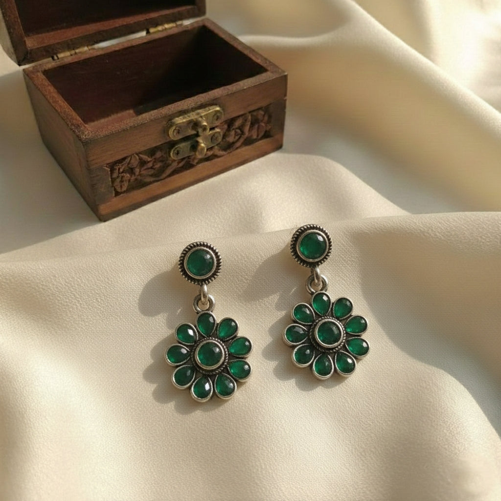 Oxidised Earrings E784