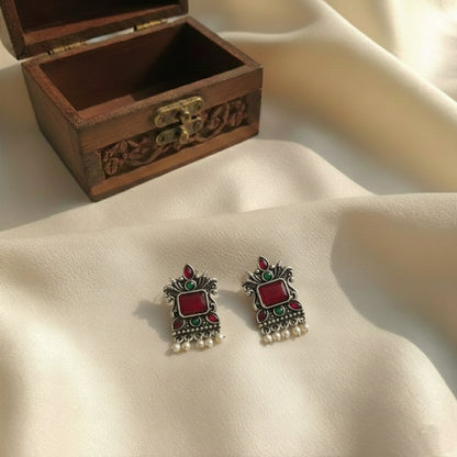 Oxidised Earrings E789