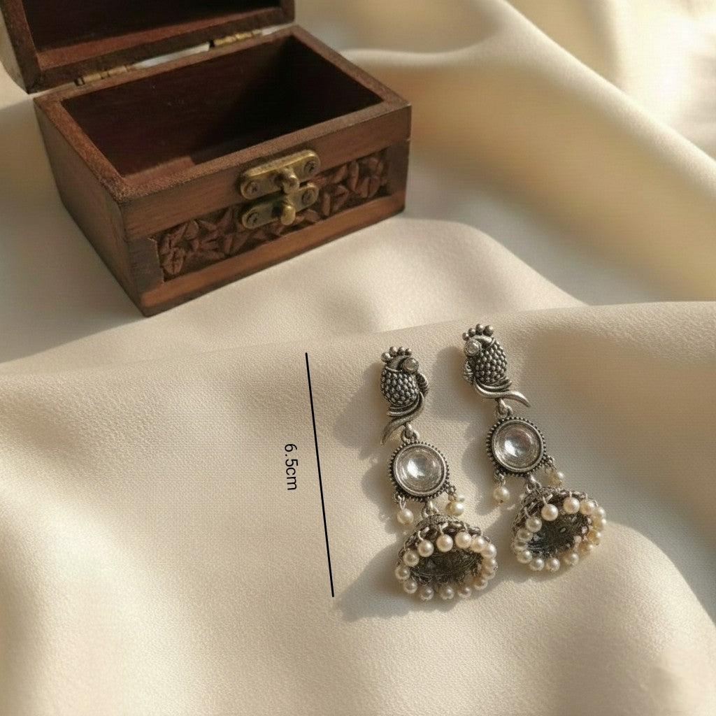 Oxidised Earrings E788