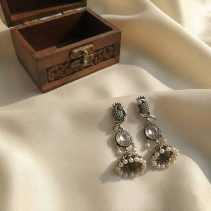 Oxidised Earrings E788