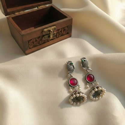 Oxidised Earrings E788