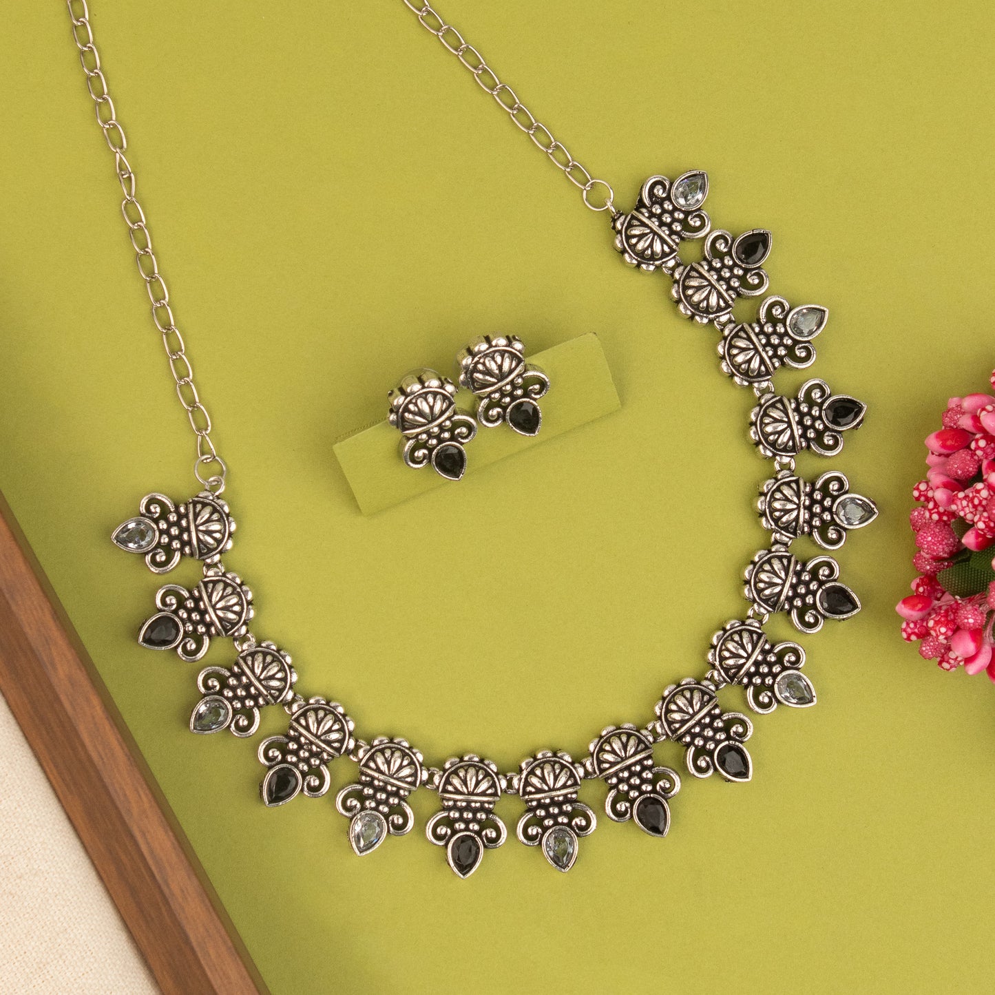 Oxidised Necklace 1481