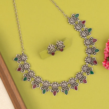 Oxidised Necklace 1481